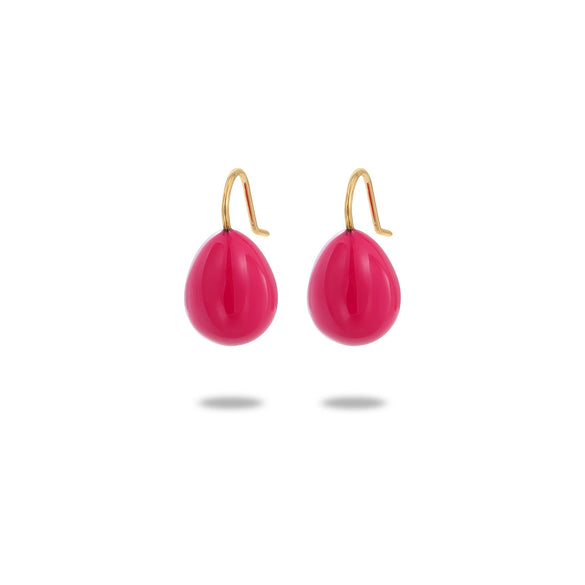 Wholesale Women's Fashion Geometric Drop Shape Stainless Steel 925 Silver Electroplated Oil Dripping Earrings