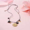 Wholesale Women's Fashion Geometric Heart And Sun Pendant Stainless Steel Electroplated Necklace