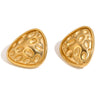 Wholesale Women's Fashion Geometric Irregular Triangle Hammer Earrings Stainless Steel 18K Gold Plated