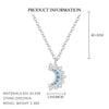 Wholesale Women's Fashion Geometric Micropaved 925 Sterling Silver Cross Chain Necklace