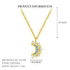 Wholesale Women's Fashion Geometric Micropaved 925 Sterling Silver Cross Chain Necklace
