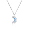 Wholesale Women's Fashion Geometric Micropaved 925 Sterling Silver Cross Chain Necklace