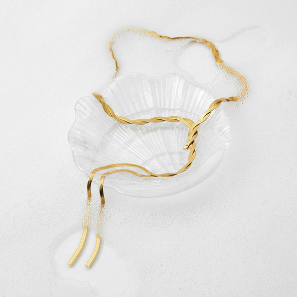 Wholesale Women's Fashion Geometric Minimalist Stainless Steel Electroplated Regular Chain Sweater Chain Jewelry