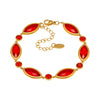 Wholesale Women's Fashion Geometric Pattern Faceted Glass Stone 5A Zircon Full Diamond Stainless Steel Electroplated Bracelet