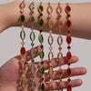 Wholesale Women's Fashion Geometric Pattern Faceted Glass Stone 5A Zircon Full Diamond Stainless Steel Electroplated Bracelet