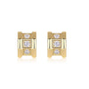 Wholesale Women's Fashion Geometric S925 Silver Earrings Set With Diamonds