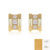 Wholesale Women's Fashion Geometric S925 Silver Earrings Set With Diamonds
