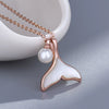 Wholesale Women's Fashion Geometric S925 Sterling Silver Fishtail Necklace With Snake Bone Chain And Electroplating