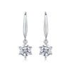 Wholesale Women's Fashion Geometric 925 Silver Earrings Set With Moissanite