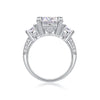 Wholesale Women's Fashion Geometric 925 Silver Moissanite Ring Set With Diamonds