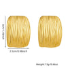 Wholesale Women's Fashion Geometric Square Stainless Steel Electroplated Earrings Accessories