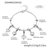 Wholesale Women's Fashion Geometric Stainless Steel Diy Multi Accessory Bracelet Plated 18K Real Gold