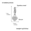 Wholesale Women's Fashion Geometric Stainless Steel Diy Multi Accessory Bracelet Plated 18K Real Gold