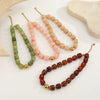 Wholesale Women's Fashion Geometric Stainless Steel Electroplated Beaded Necklace Jewelry
