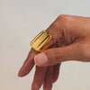 Wholesale Women's Fashion Geometric Stainless Steel Electroplated Ferris Wheel Ring Hand Jewelry