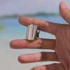 Wholesale Women's Fashion Geometric Stainless Steel Electroplated Ferris Wheel Ring Hand Jewelry