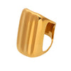 Wholesale Women's Fashion Geometric Stainless Steel Electroplated Ferris Wheel Ring Hand Jewelry