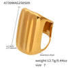 Wholesale Women's Fashion Geometric Stainless Steel Electroplated Ferris Wheel Ring Hand Jewelry