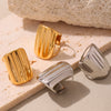Wholesale Women's Fashion Geometric Stainless Steel Electroplated Ferris Wheel Ring Hand Jewelry