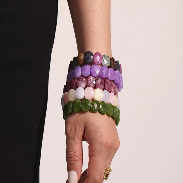 Wholesale Women's Fashion Geometric 316L Stainless Steel Hand Bracelets With Electroplating