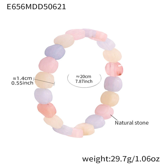 Wholesale Women's Fashion Geometric 316L Stainless Steel Hand Bracelets With Electroplating