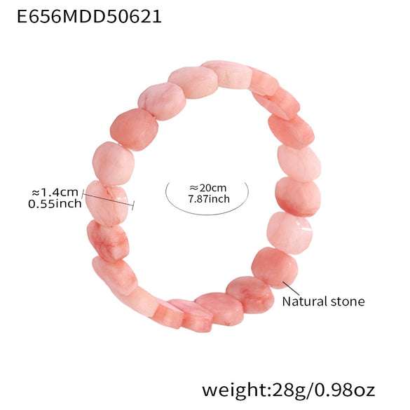 Wholesale Women's Fashion Geometric 316L Stainless Steel Hand Bracelets With Electroplating