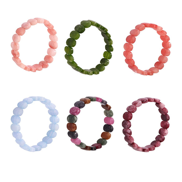Wholesale Women's Fashion Geometric 316L Stainless Steel Hand Bracelets With Electroplating