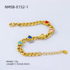 Wholesale Women's Fashion Geometric Stainless Steel 18K Gold Plated Love Bracelet