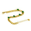 Wholesale Women's Fashion Geometric Stainless Steel 18K Gold Plated Love Bracelet