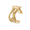 Wholesale Women's Fashion Geometric Stainless Steel 18K Gold Plated Open Bracelet