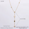 Wholesale Women's Fashion Geometric Stainless Steel 18K Goldplated Necklace