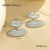 Wholesale Women's Fashion Geometric Stainless Steel Lip Earrings With Electroplating
