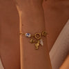 Wholesale Women's Fashion Geometric Stainless Steel Marine Conch Shell Bracelet With Electroplating