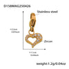 Wholesale Women's Fashion Geometric 316L Stainless Steel Zircon Bracelet With Electroplating