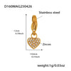 Wholesale Women's Fashion Geometric 316L Stainless Steel Zircon Bracelet With Electroplating