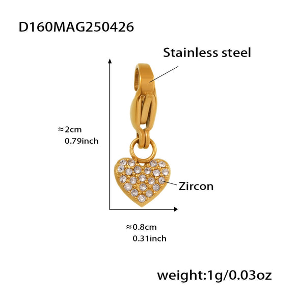 Wholesale Women's Fashion Geometric 316L Stainless Steel Zircon Bracelet With Electroplating