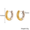 Wholesale Women's Fashion Gold Earrings Bracelet And Ring Set Stainless Steel 18K Gold Plated Geometric Pattern