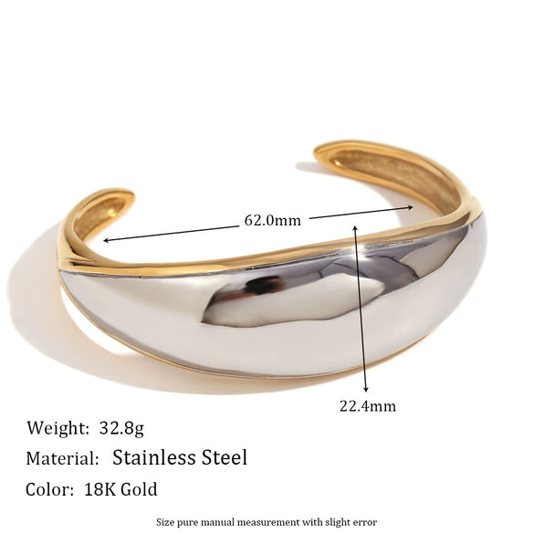 Wholesale Women's Fashion Gold Earrings Bracelet And Ring Set Stainless Steel 18K Gold Plated Geometric Pattern