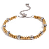 Wholesale Women's Fashion Gold Earrings Bracelet And Ring Set Stainless Steel 18K Gold Plated Geometric Pattern