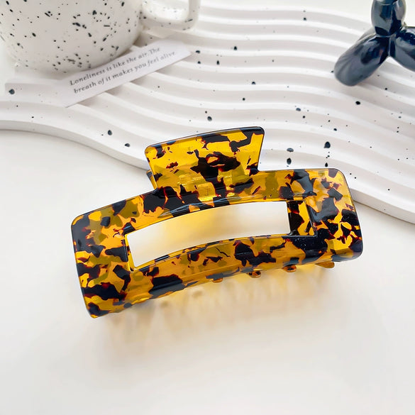 Wholesale Women's Fashion Hair Grab Clip Pvc Handmade
