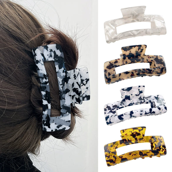 Wholesale Women's Fashion Hair Grab Clip Pvc Handmade