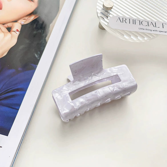 Wholesale Women's Fashion Hair Grab Clip Pvc Handmade