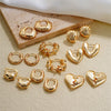 Wholesale Women's Fashion Highgrade Stainless Steel Geometric Hollow Electroplated Earrings