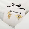 Wholesale Women's Fashion Jewelry Copper Heart Shaped Love Earrings With Diamond Design