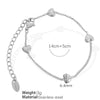 Wholesale Women's Fashion Jewelry Set With Heart Shape Pendant 316L Stainless Steel Love And Water Drops Pattern Electroplating Treatment