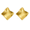 Wholesale Women's Fashion Jewelry Stainless Steel Geometric Box Earrings With Electroplating