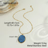Wholesale Women's Fashion Jewelry Stainless Steel Geometric Leopard Print Electroplated Pendant Necklace And Earrings