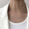 Wholesale Women's Fashion Light Luxury Electroplated Titanium Steel Necklace With Letter And Number Patterns In O Word Chain Style
