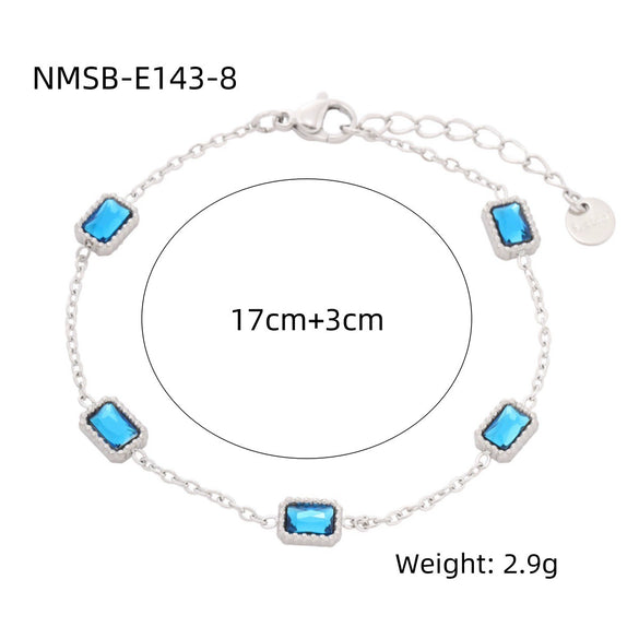 Wholesale Women's Fashion Light Luxury Geometric Stainless Steel And 18K Electroplated Bracelet