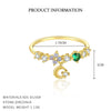 Wholesale Women's Fashion Light Luxury S925 Sterling Silver Flower And Star Shaped Ring With Zirconia And Heart Pattern Jewelry